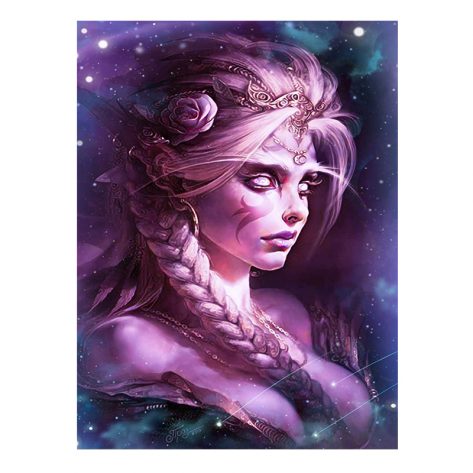 30-40 Fantasy Figure Painting Art Starry Sky