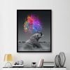 Animal Gray Elephant Artistic Squirting Colorful