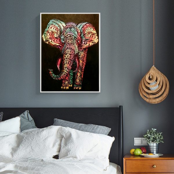 Animal Coloring Light Pretty Elephant