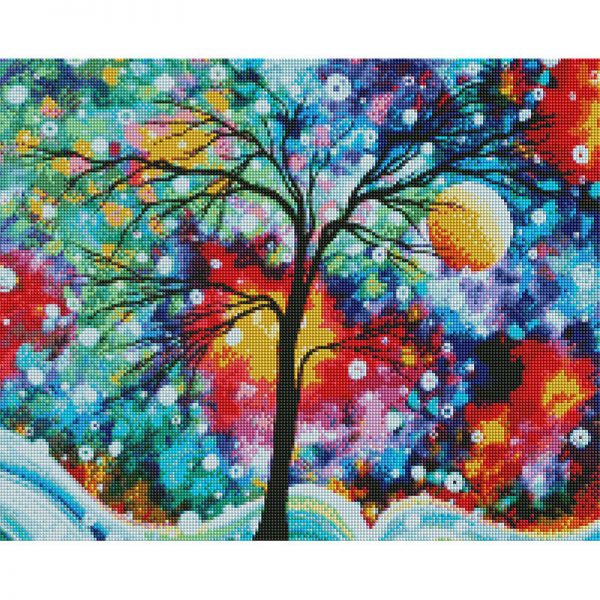 Colorful And Vivid Paintings Of Big Trees