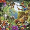 Lively Jungle Animal Gathering