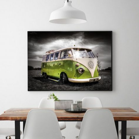 Cloudy Green Bus Diamond Painting