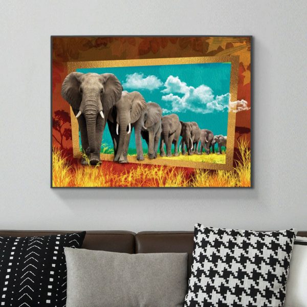 Rich Imagination-the Elephant That Came Out Of The Painting