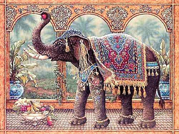 Elephant With Ethnic Characteristics