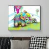 Cute Elephant And Baby Elephant Flower Dress Up