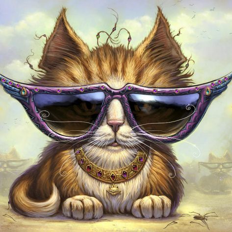 Cool And Handsome Cat Wearing Sunglasses