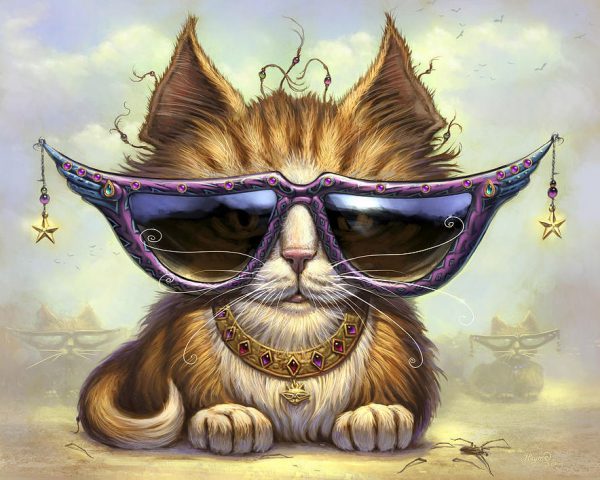 Cool And Handsome Cat Wearing Sunglasses