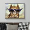 Cool And Handsome Cat Wearing Sunglasses