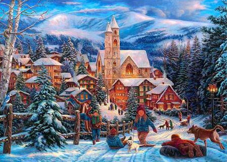 Christmas Village Diamond Painting