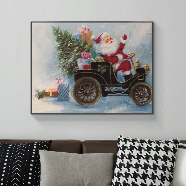 Santa Claus Christmas Mural